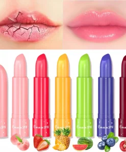 6 Colors Fruity Lip Balm Waterproof Fruit Color Tinted Shine Changing Moisturizing Nourishing lipstick Make Up Lip Care
